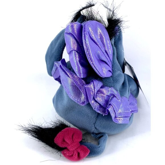 Disney Store Winnie The Pooh Eeyore Sugar Plum Fairy 7" Bean Bag Plush Christmas - Picture 3 of 4